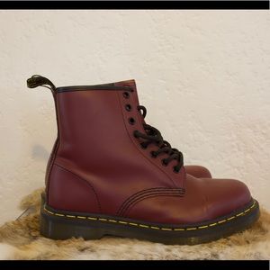 Dr. Martin red combat boots size 8